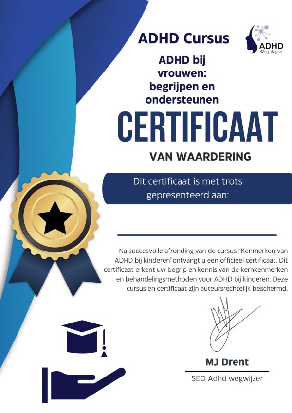Betaal voor je certificaat: ADHD bij volwassenen
